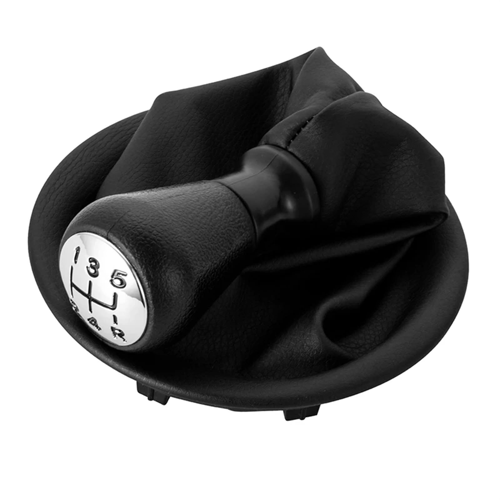 HSUKIHO Car Shift Knob Cover for Citroen for Berlingo III 2008- Car Gear Shift Knob Lever Shifter Stick Gaiter Boot Cover PU Leather(Style 1)
