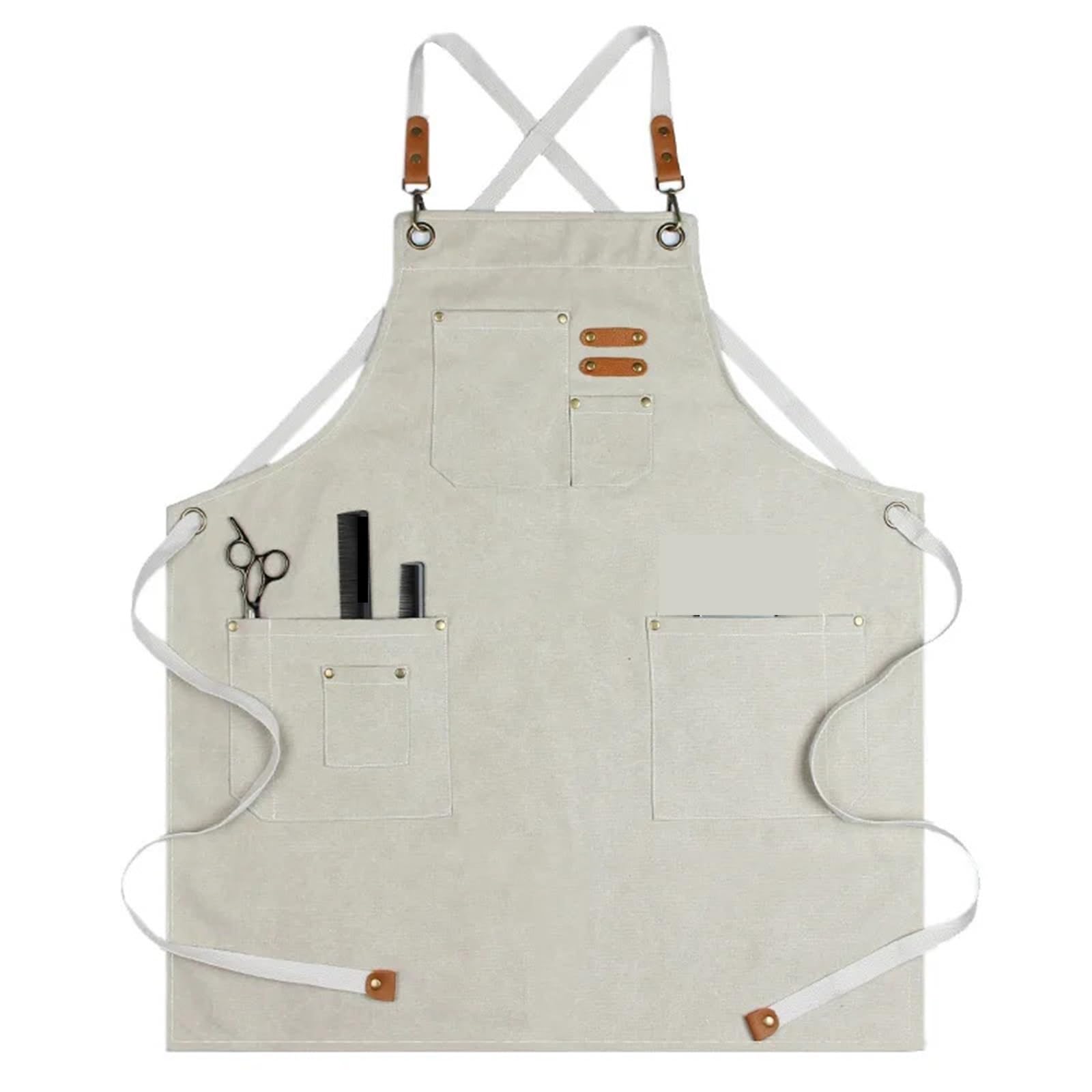 Tablier de chef en toile for barbier for hommes restaurant 2PCS pour Cuisine