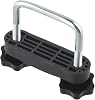 Roof Rack Clamp U-Bracket with Locking Nut for Roof Box Mounting – Removable Rod, 6 cm & 8 cm Sizes, Heavy-Duty Metal and PP Construction, Fit for Car(6 CM)