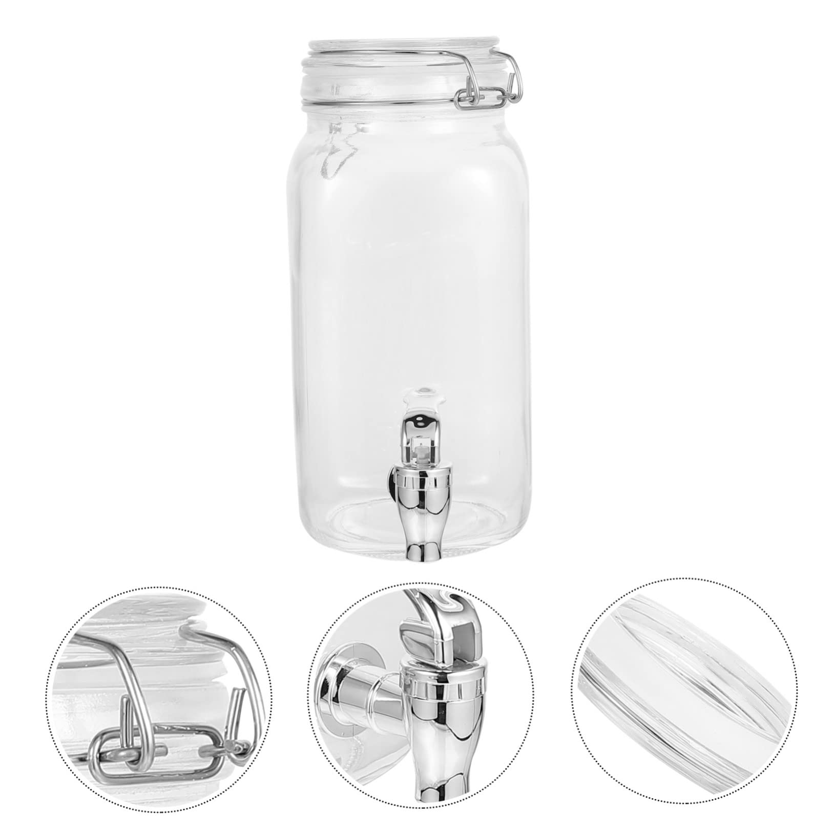 Dispensador de Bebidas con Grifo de Vidrio 1l 1 Pieza