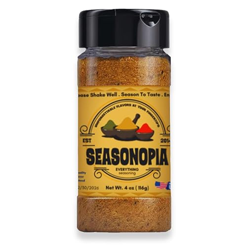 Everything Seasoning by Seasonopia - Condimento multiusos, prueba costillas cortas de carne, hamburguesas, pollo, cerdo, pavo molido, mariscos, sin
