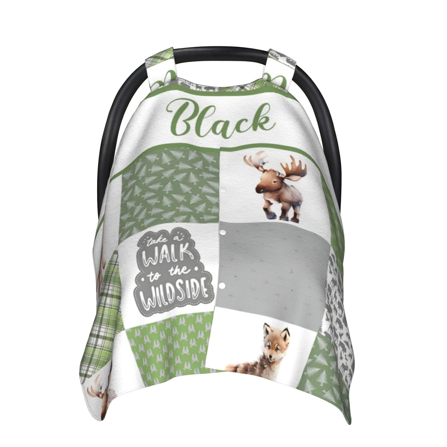 Personalized Baby Car Seat Canopy for Babies with Name, Custom Car Seat Covers for Boys and Girls, Infant Opening Minky Nursing Breastfeeding Stroller Cover Carseat Canopies for Newborn (Fire Truck)