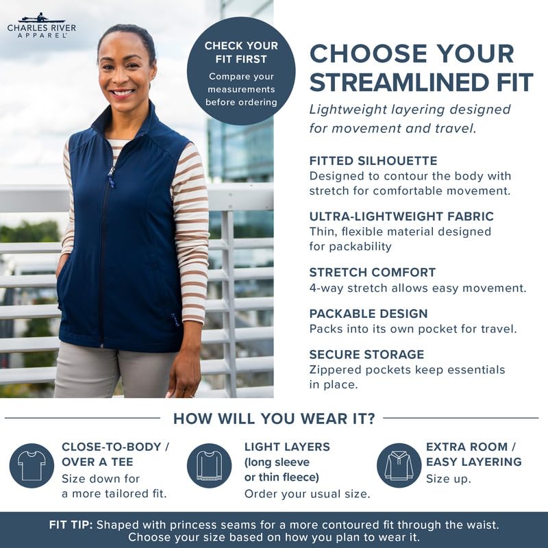 Image of Charles River Apparel Women's Pack-n-go Vest