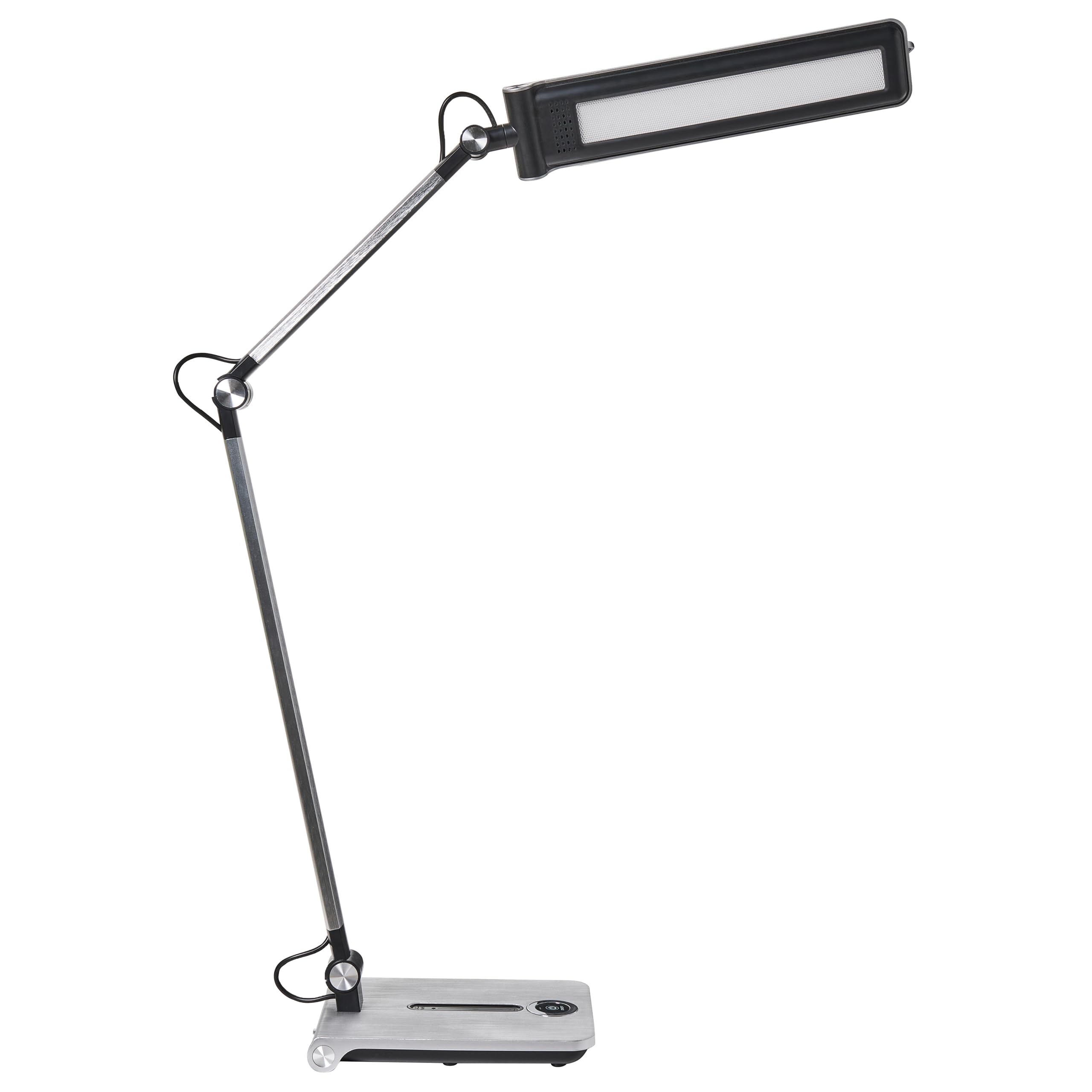 Beliani Schreibtischlampe LED silber verstellbar dimmbar modern für Homeoffice Aquila