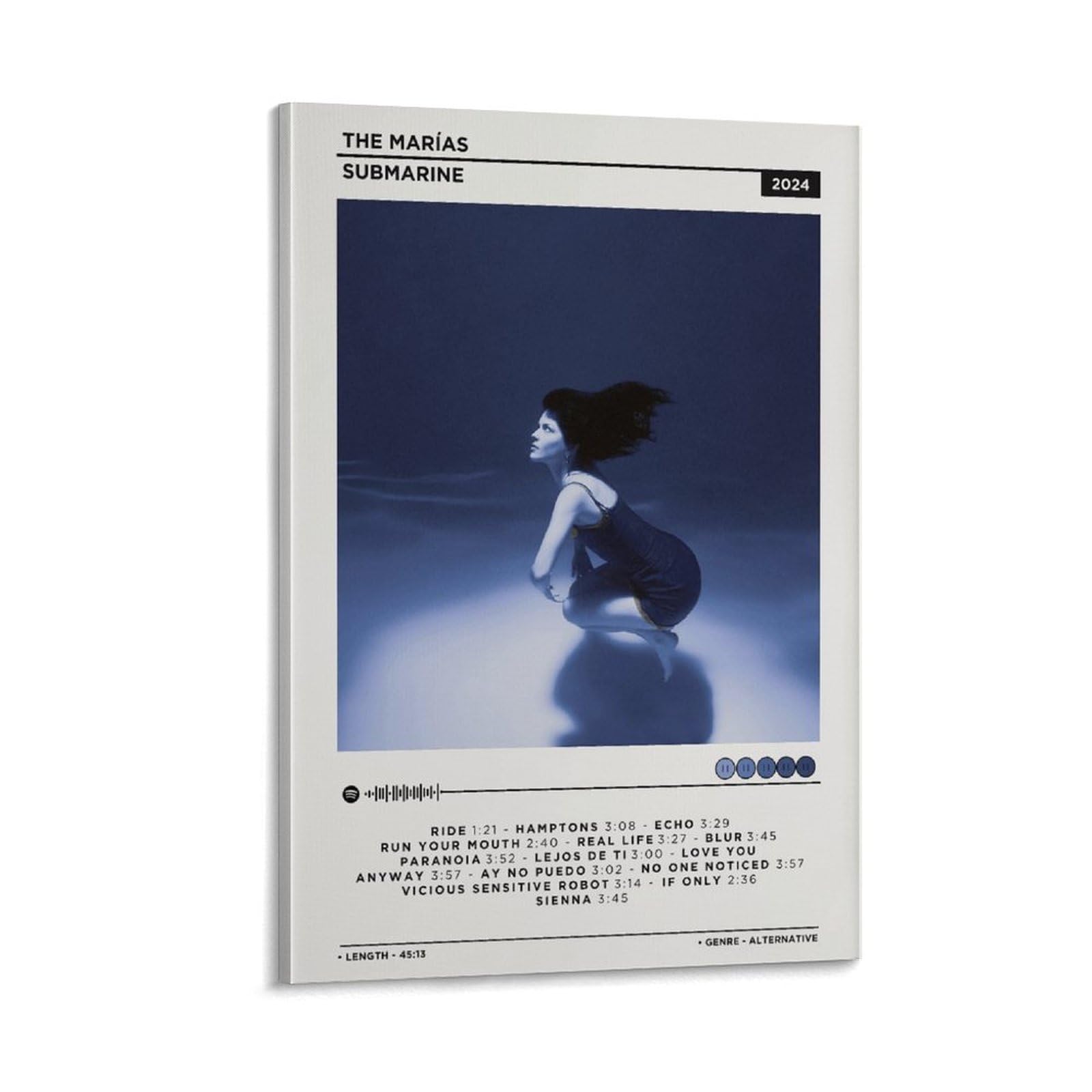Amazon.com: The Marias - Submarine Album Cover Canvas Poster Print