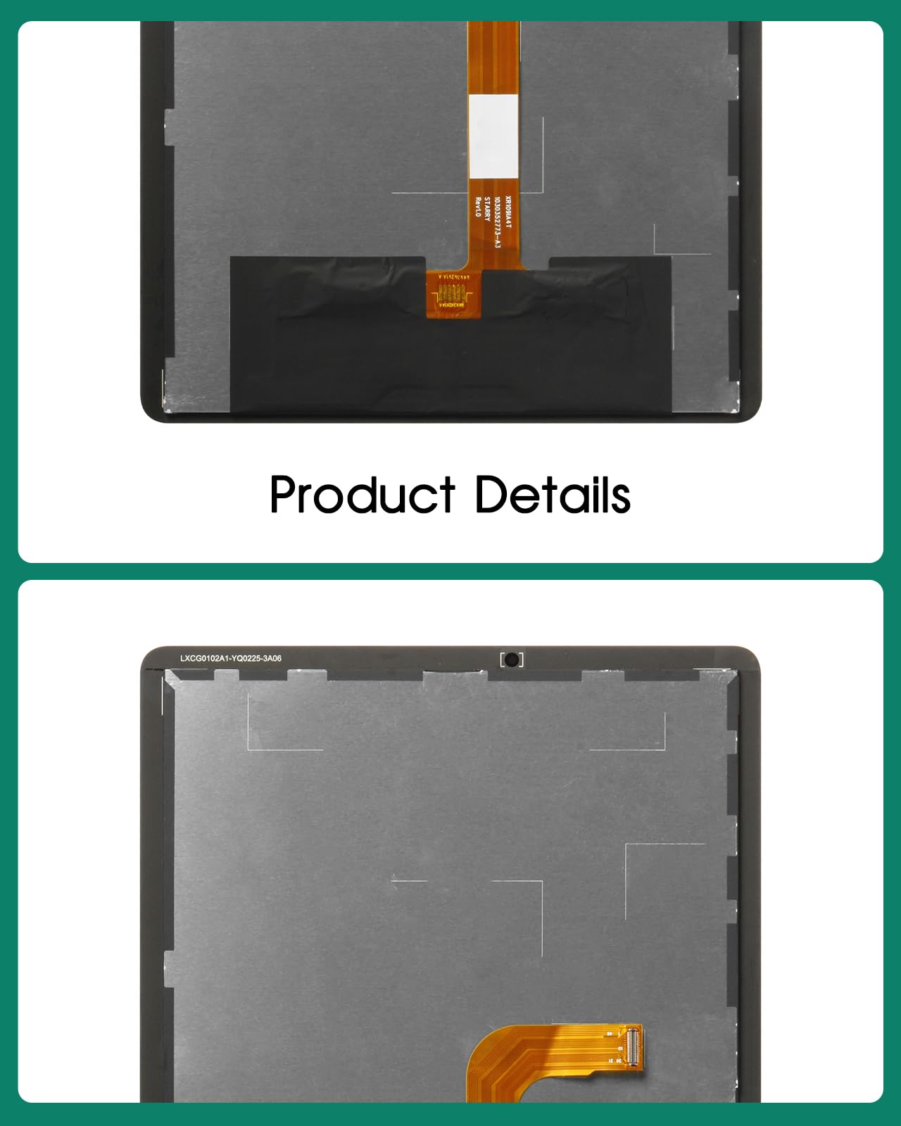 Écran de rechange Samsung Galaxy Tab A9+ LCD Affichage Digitizer Assemblage SM-X210 SM-X215 SM-X216B Noir