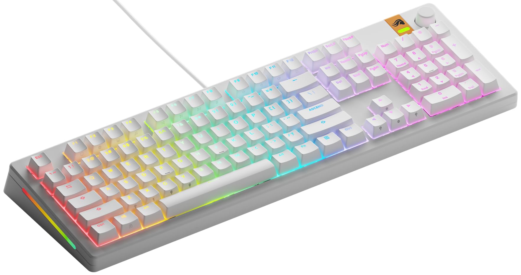 GLORIOUS Gaming GMMK 3 tastiera Rapid Trigger, Hall Effect, polling 8K, switch magnetici e meccanici MX, tastiera 100% hot swap, guarnizioni modulari, Doubleshot Keycaps PBT, QWERTY americano
