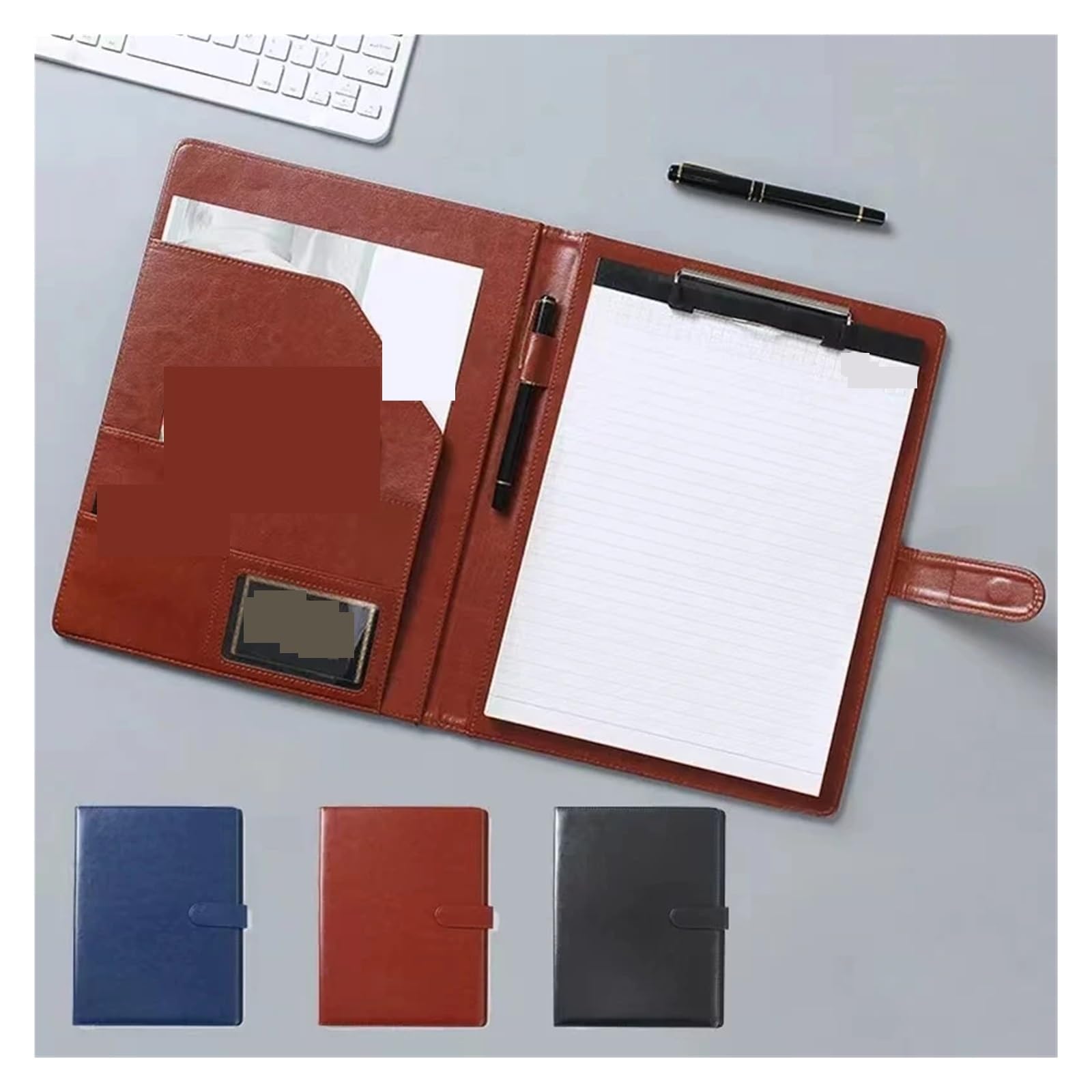 Music Sheet Chormappe Ordner-Portfolio-Binder | Organisator von Vorstellungsgesprächen, hält juristische Unterlagen und A4-Dokumente bereit(Brown)