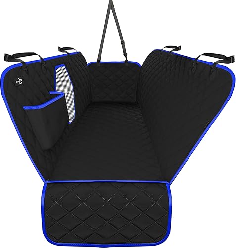 Active Pets - Funda de asiento trasero para perros, hamaca estándar para coche con ventana de malla, antideslizante, impermeable, protector de