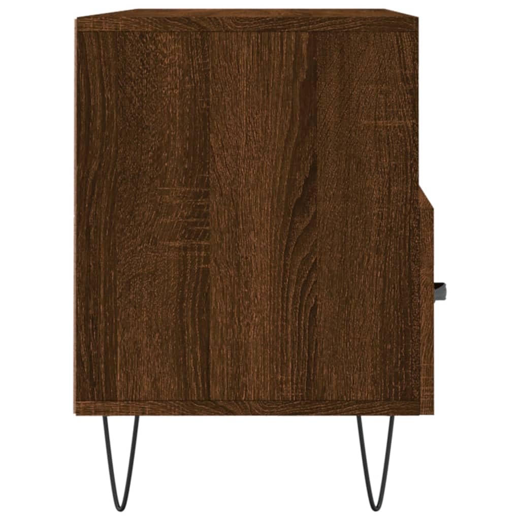 Homgoday Szafka TV Drewno inżynieryjne brązowy dąb 102x36x50 cm, szafka pod telewizor salon jadalnia stół kawowy telewizor sprzęt muzyczny szafa meble telewizor meble typ 5
