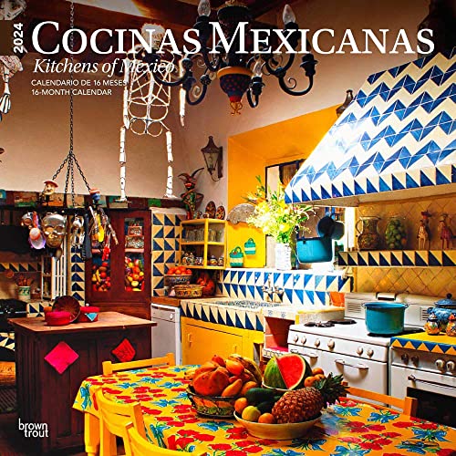La Mejor review de Azulejos resistentes para cocina de esta semana. 34 Cocinas Mexicanas | Kitchens of Mexico | 2024 12 x 24 Inch Monthly Square Wall Calendar | English/Spanish Bilingual | BrownTrout | Food Cuisine Cooking