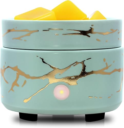 Quemador de cera para derretir velas, calentador de aceite esencial de cerámica, calentador eléctrico perfumado de vela de cera para el hogar,