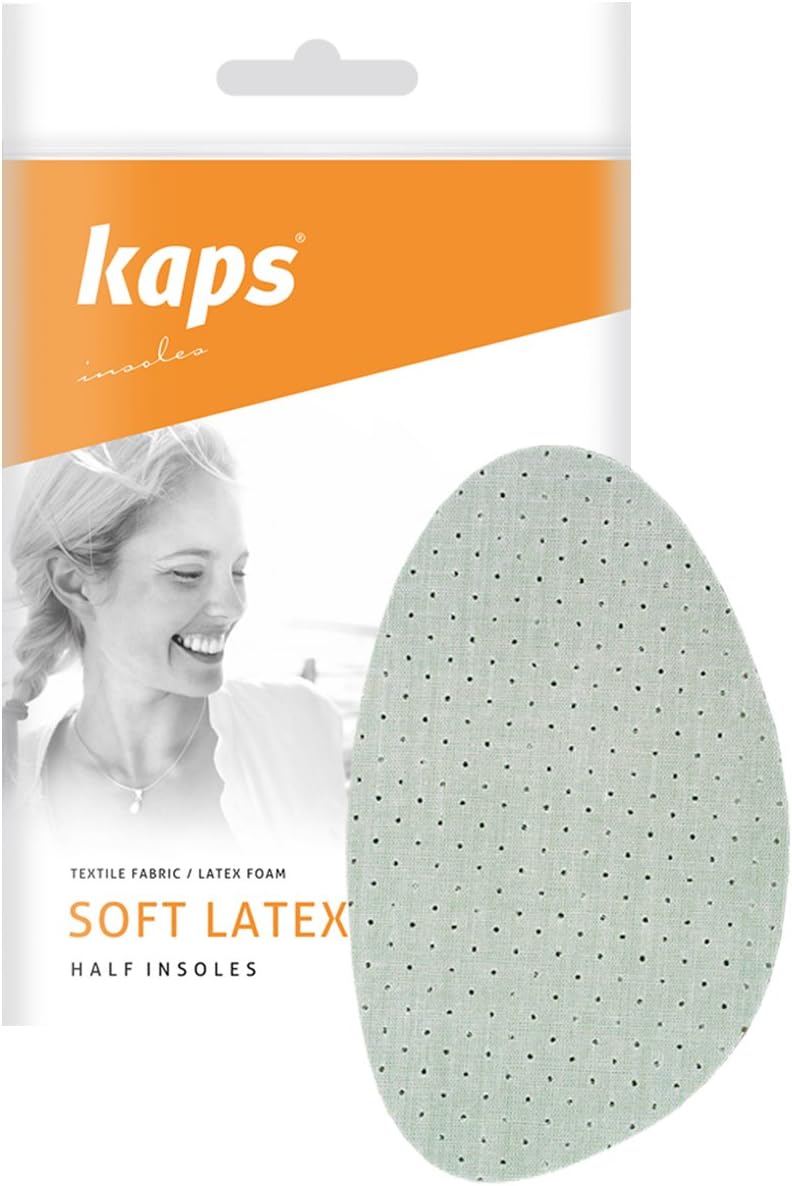 Kaps Soft Latex Half Shoe Insoles Inserts Comfortable Cotton & Latex