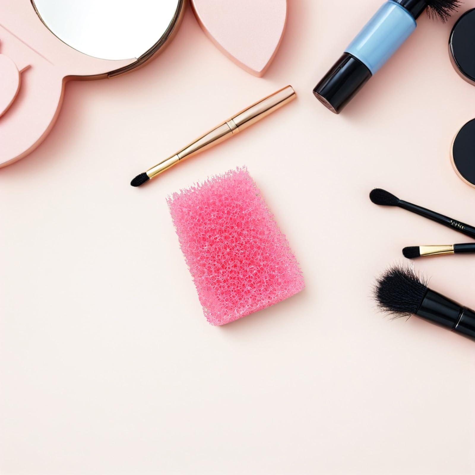 Uonlytech 24 Piezas Esponja Especial para Maquillaje de Efectos, Rosa