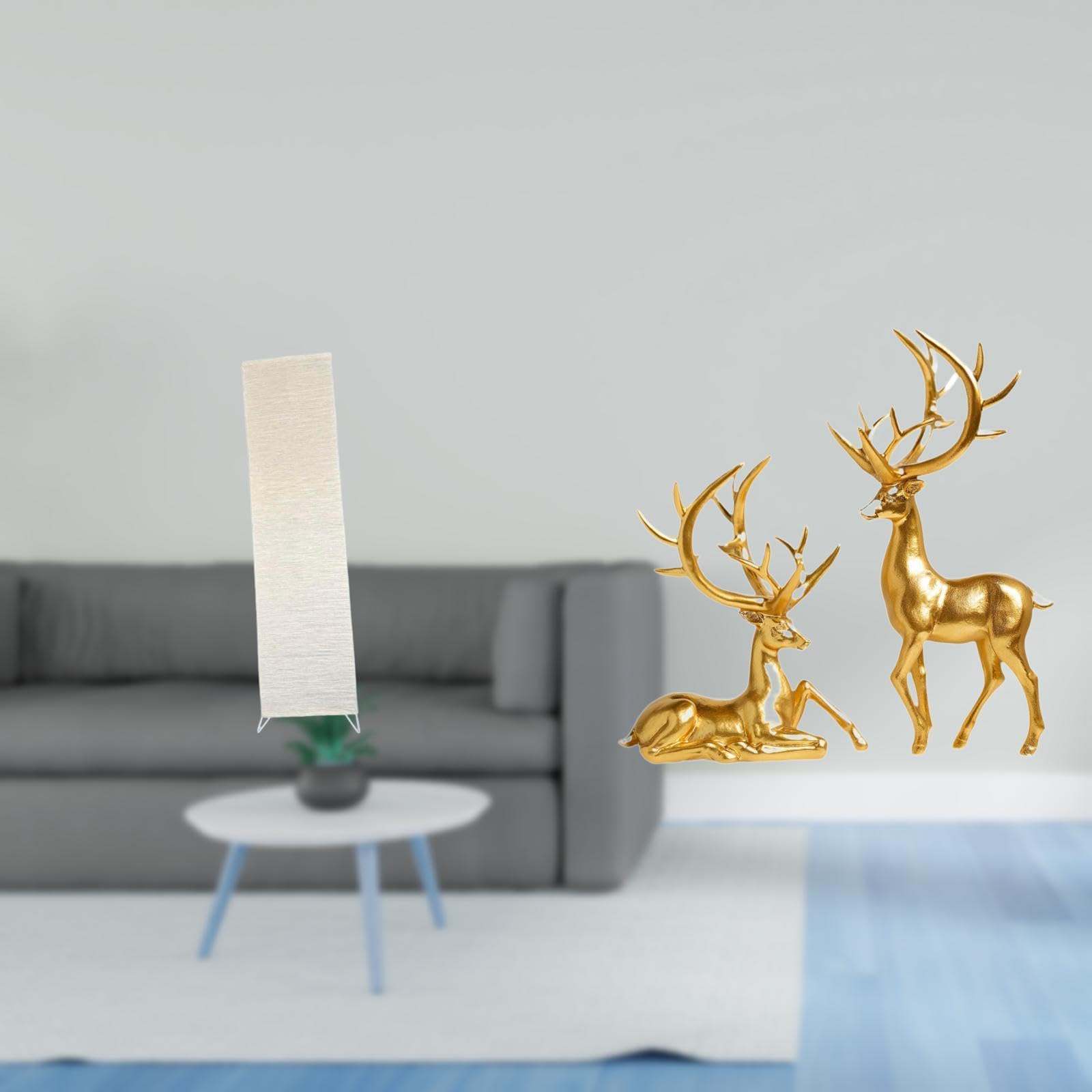 Enakshi® Living Room Lamp Shade with Deer Figurines Decorative Sculptures Standing Light Cover for Countertop Resin Collection Decor|Home & Garden | Lamps, Lighting & Ceiling Fans | Lamp Shades-image-17