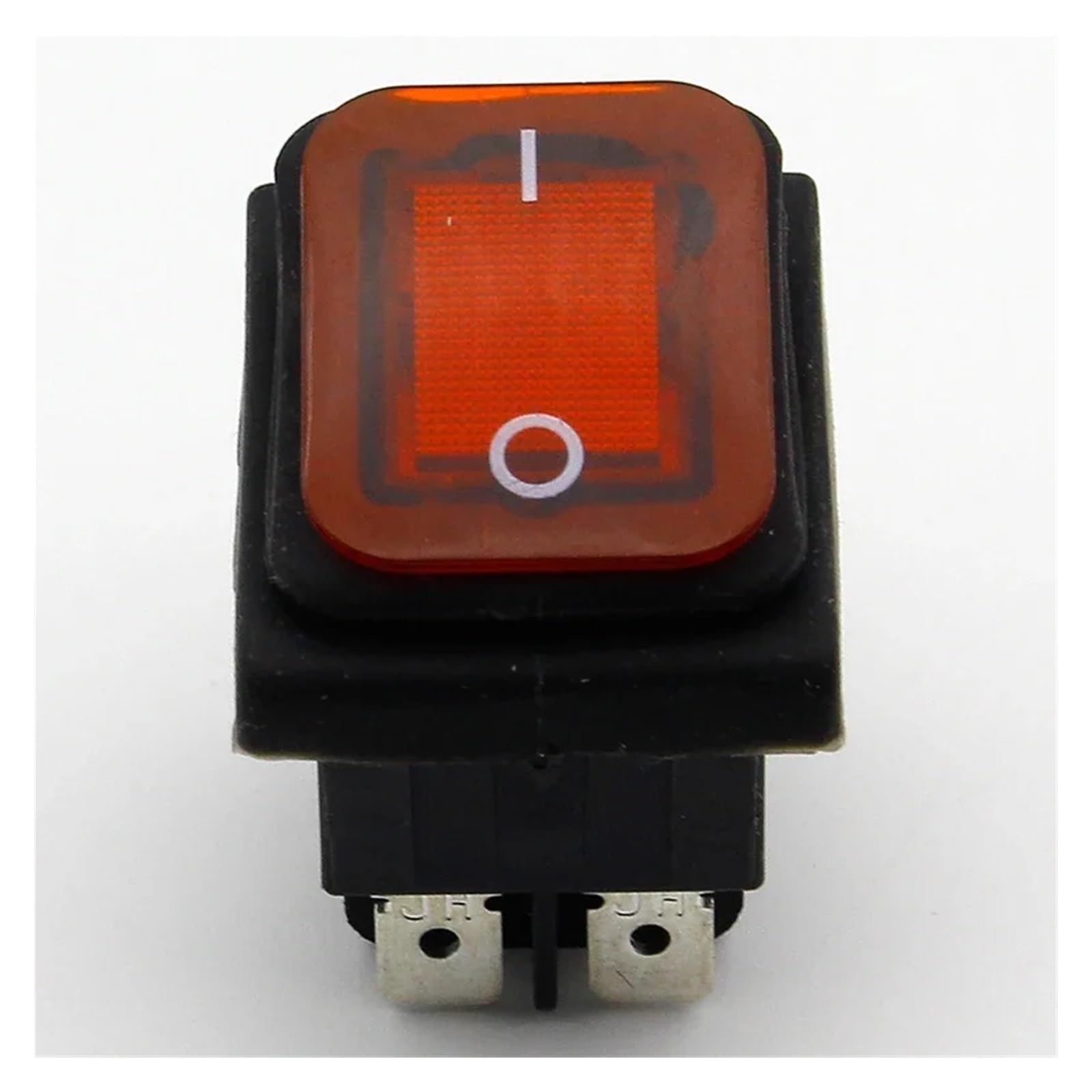 1 interruptor basculante de cierre impermeable rojo IP55 4 pines 2 posiciones AC250V/16A LED iluminado NSIXSURIM