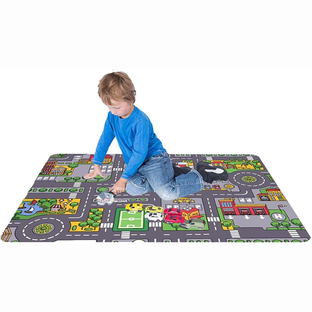 Tapis de Voiture éducatif pour Enfants, Tapis de, 90x140cm