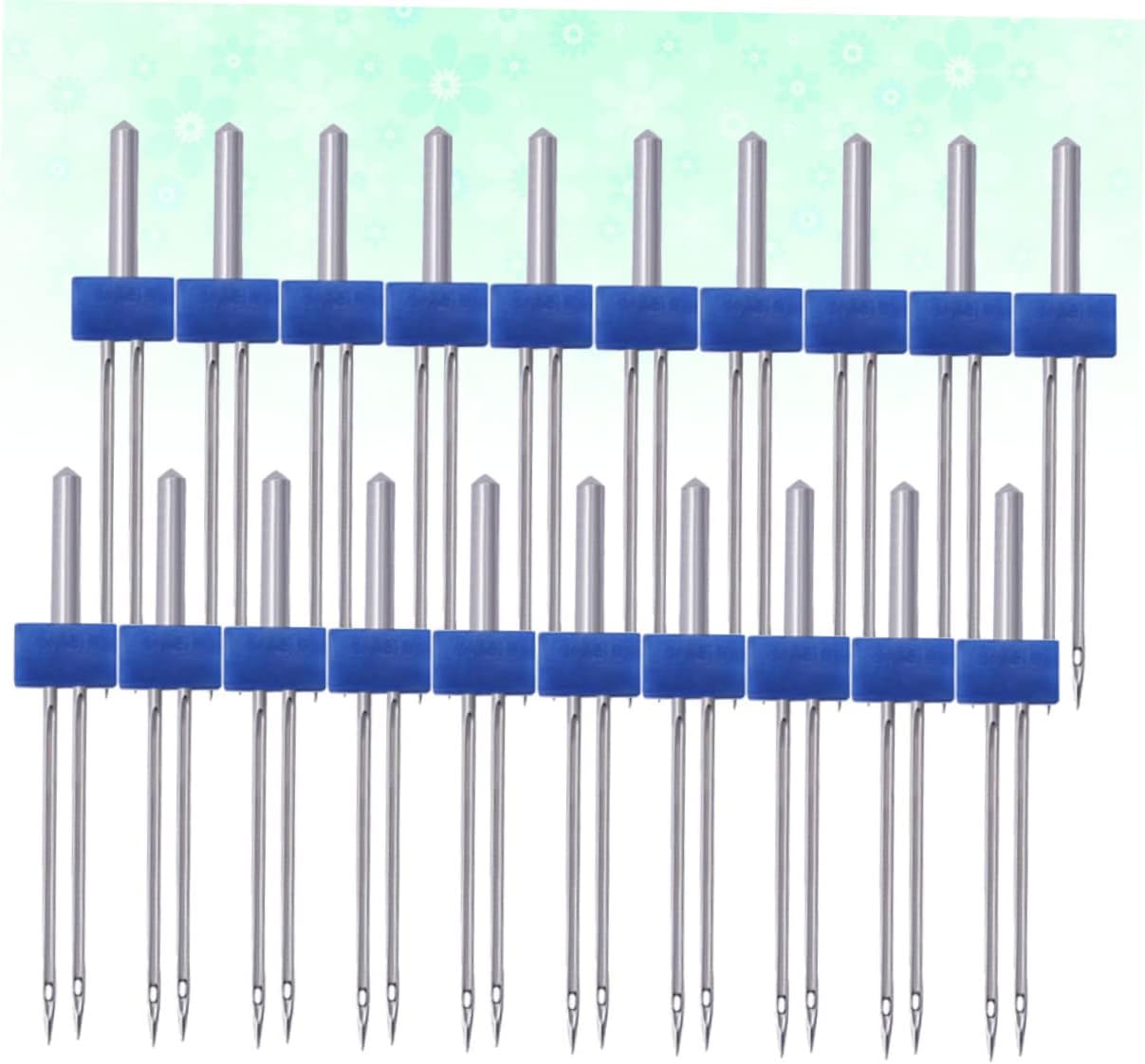 OFFIGAM 1bag Twin Needle Sewing Machine Needles for Household and Organ Sewing Machines