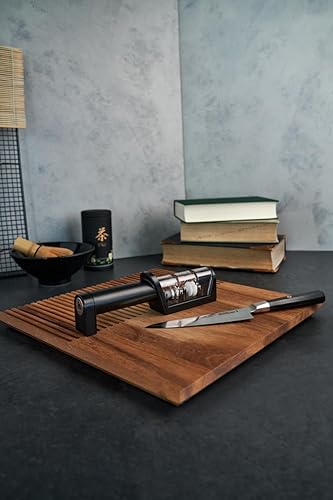 Miniatura 6 de ZWILLING MIYABI - Afilador de cuchillos, discos de cerámica y diamante, negro mate