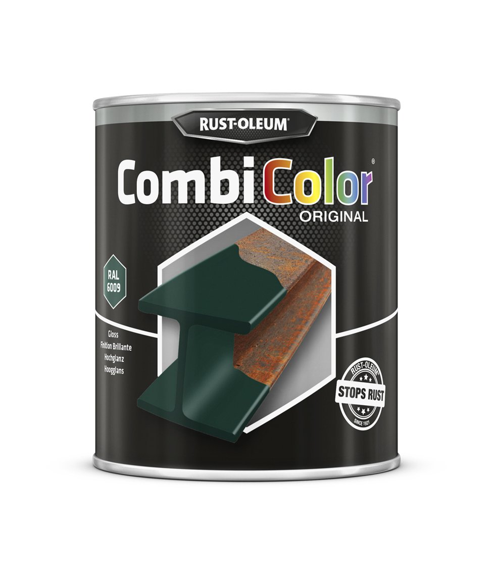 RUST-OLEUM 7339.0.75 Combicolor Original, Superior Metal Protection, Direct To Rust, Fir green -RAL 6009