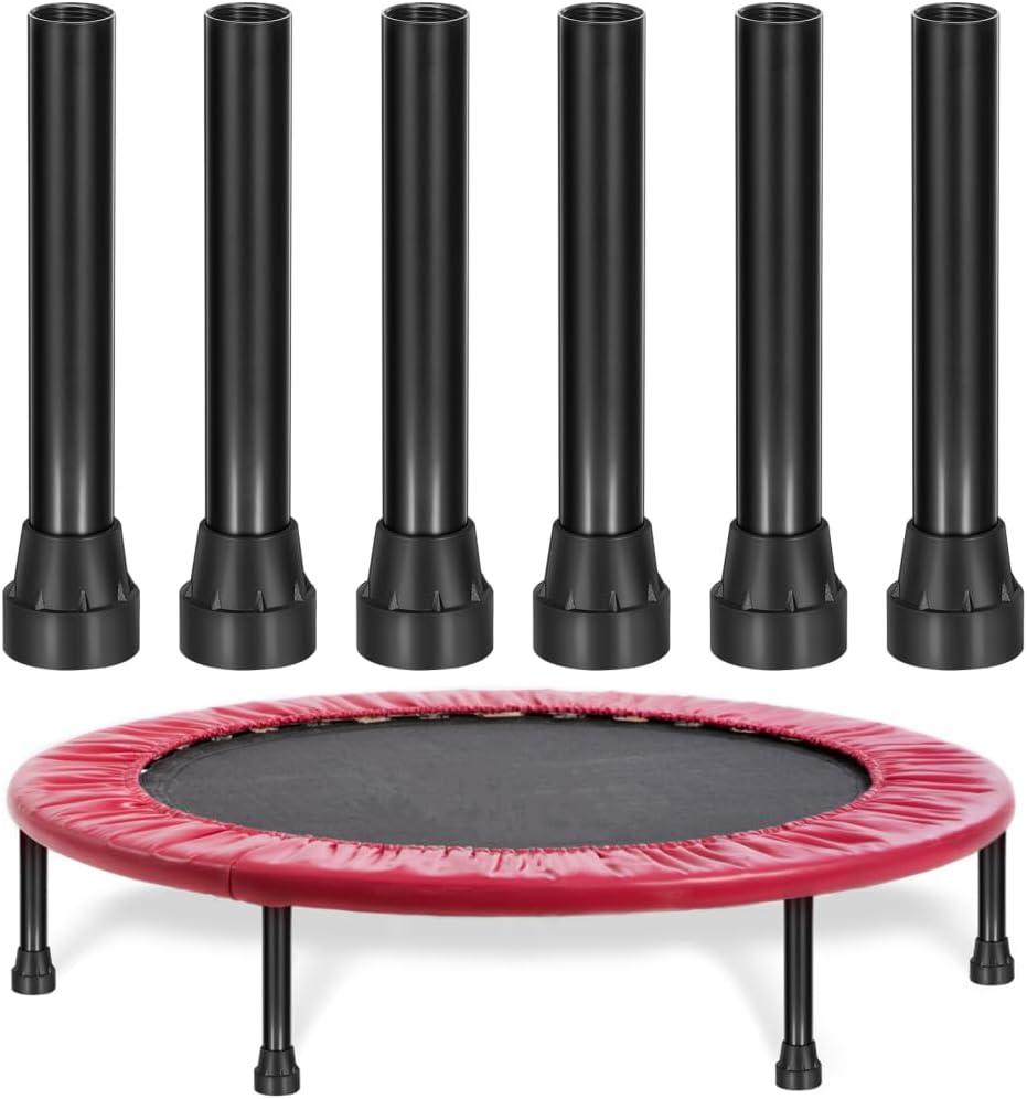 NUOBESTY 6pcs Trampoline Leg with Pad Stainless Steel Trampoline Leg Tube Universal Replacement Part for Outdoor
