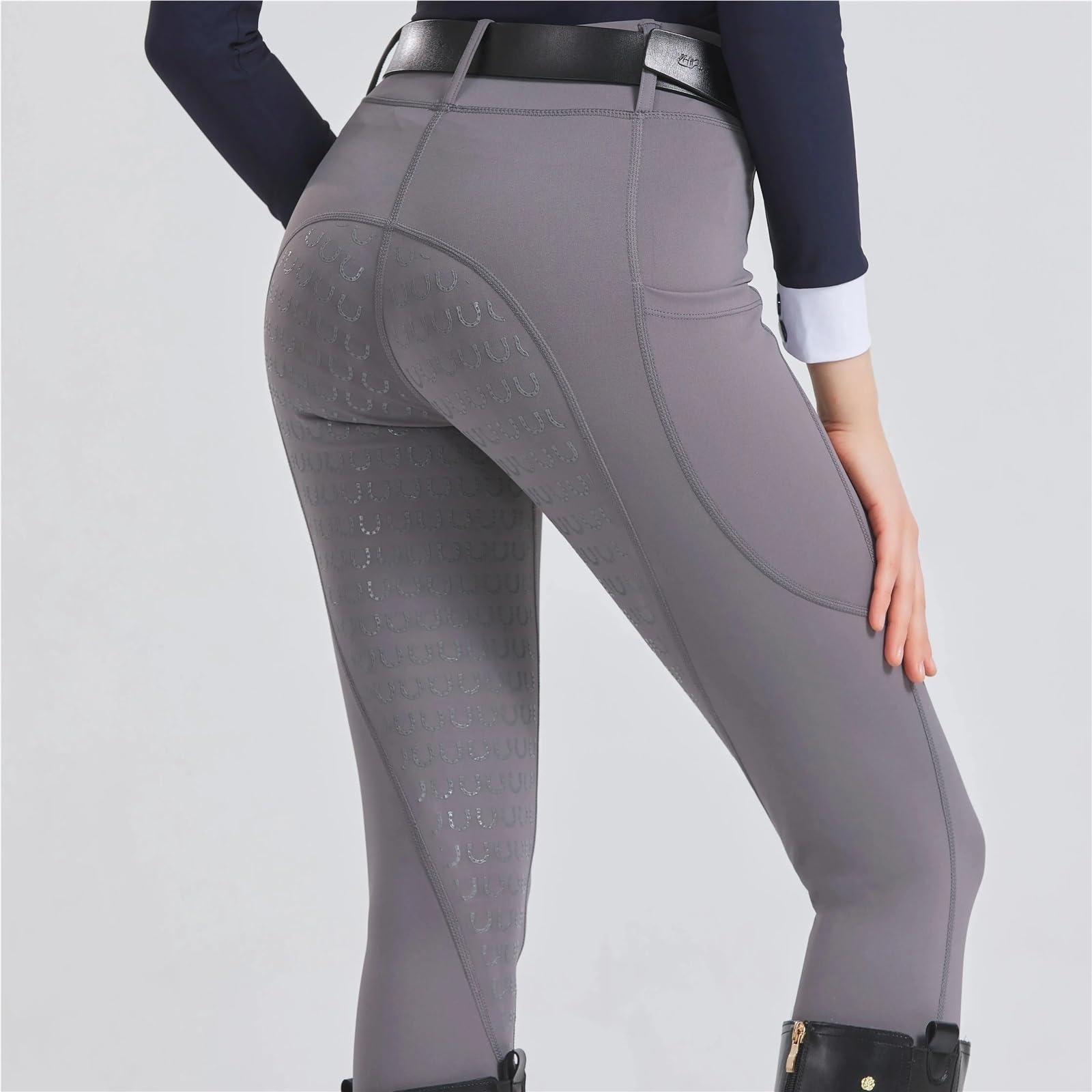 Pantaloni da Equitazione Primaverili ed Estivi Donna, in Maglia, Elasticizzati, Aderenti, in Silicone, Traspiranti per L'equitazione,L'addestramento