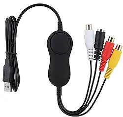 Placa de Captura de Vídeo USB 2.0 UVC, Gravador HD Analógico de Vídeo Com Software de Edição de Vídeo Profissional, Suporte Ao Formato de Vídeo NTSC/PAL TV para/Linux, Design