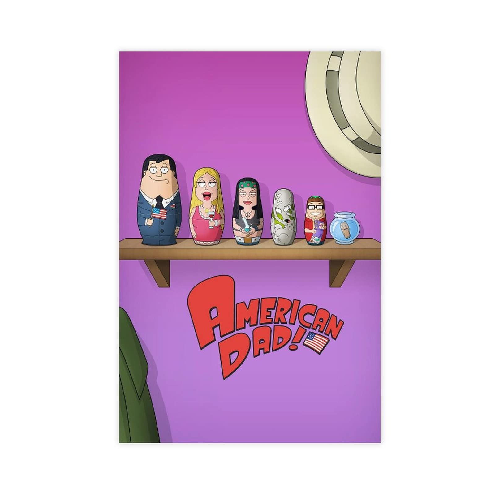 Poster American Dad Channel American Dad TV Show Canvas Poster