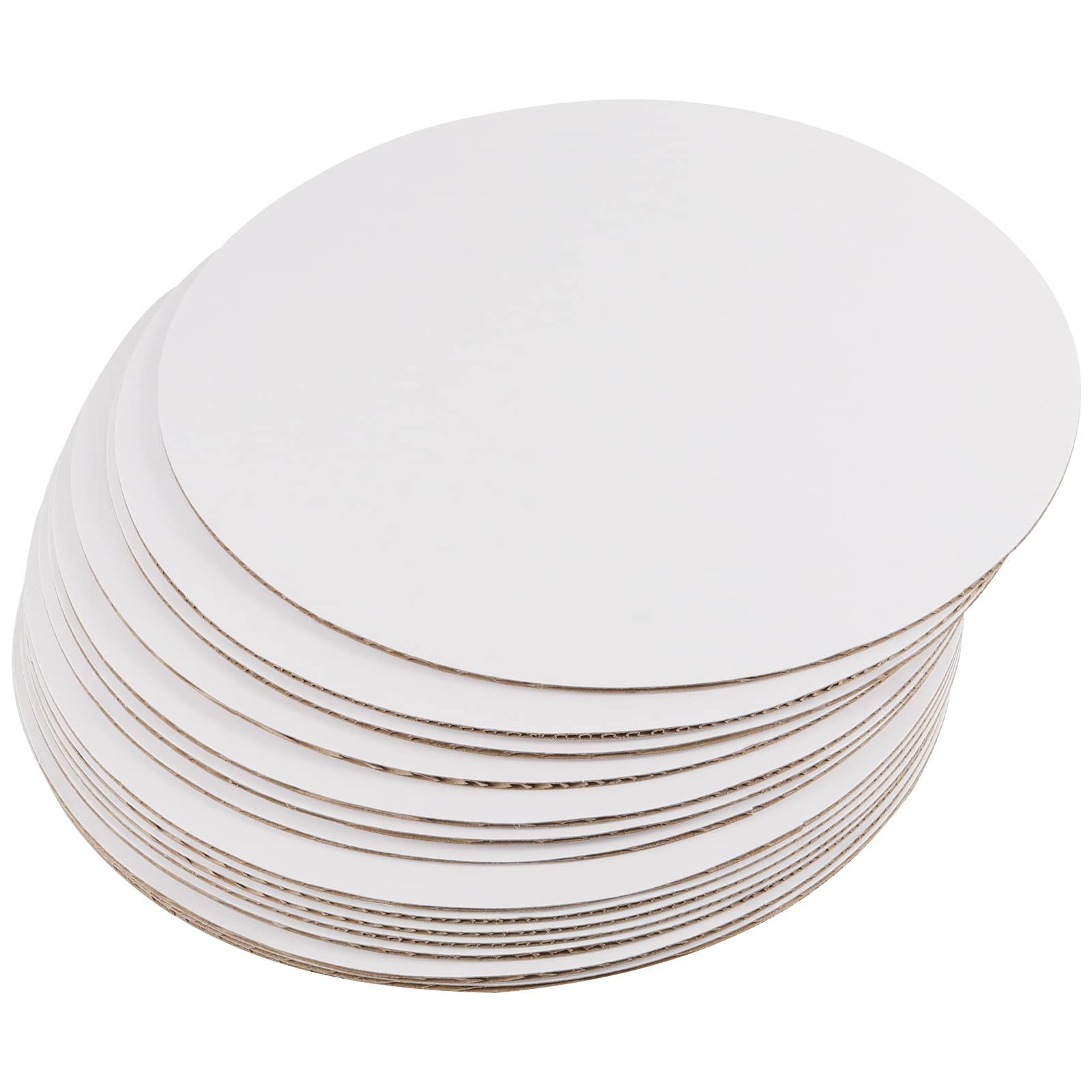50 Paquetes Tablas Redondas De Tartas Tableros De Base De Cartón Circulares Cartulina A Prueba De Grasa Desechable Para Hornear Pasteles Y Pizzas (8 Pulgadas