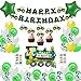 Produktbild MMTX Traktor Kinder 2 Jahre Happy Birthday Deko Luftballons Geburtstagsdeko Jungen 1 Jahr mit Happy Birthday Girlande mit Folienballon für Babyshower Boy 3 5 10 Kindergeburtstag Dekoration