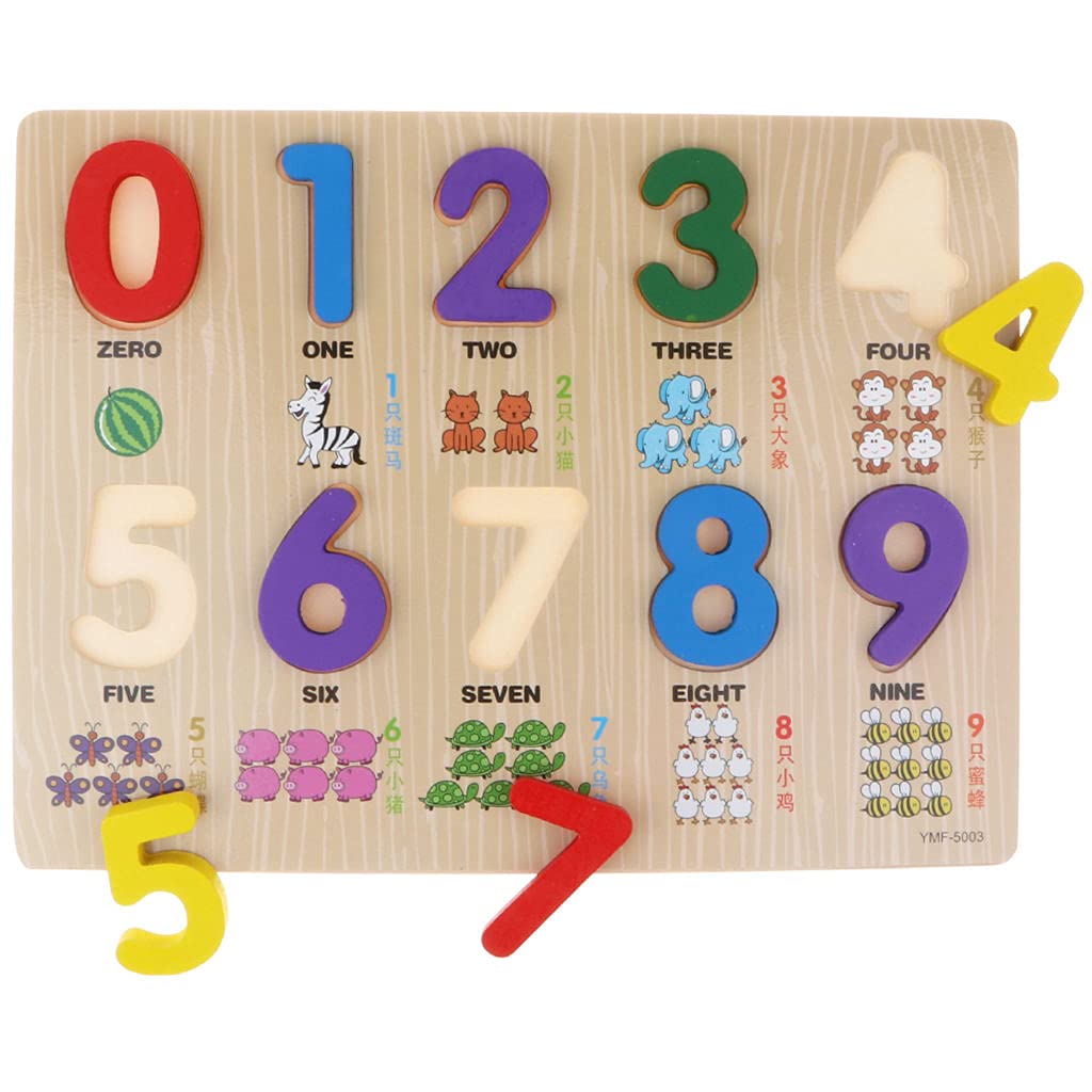 Amazon Sharprepublic 幼児 パズル おもちゃ 木製 1 9デジタル数字パズル 木製 3d パズル 形合わせおもちゃ 学前教育玩具 木製パズル おもちゃ
