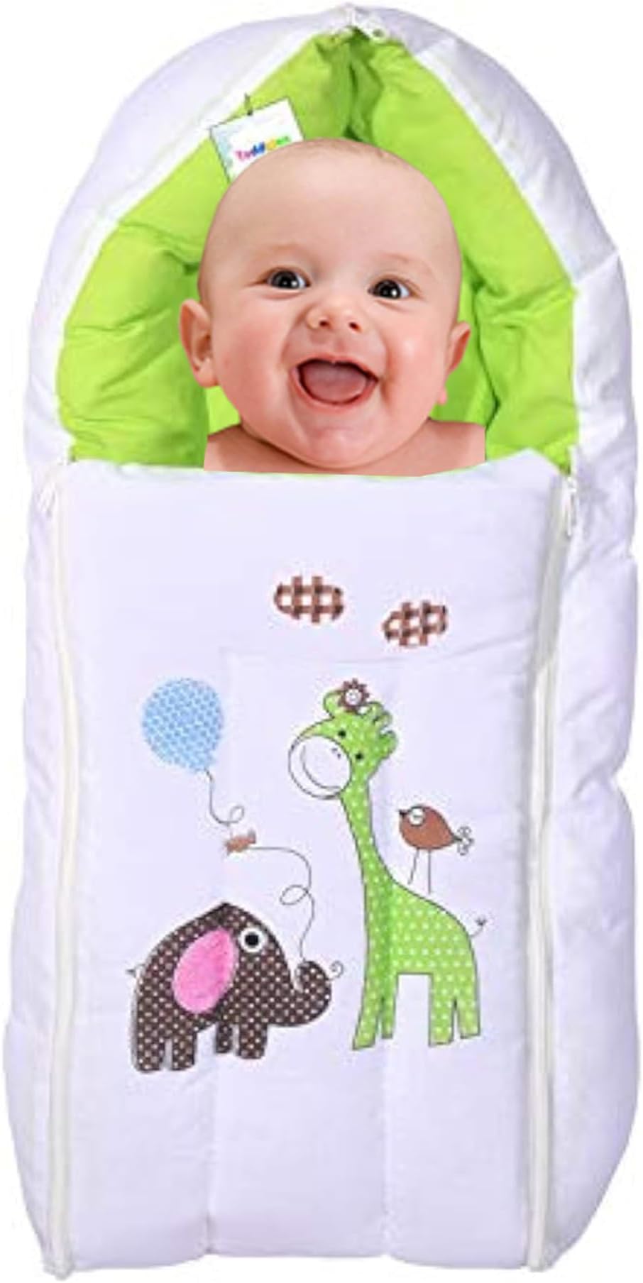 Toddylon 3 in 1 Baby Bed Sleeping Bag | Carry Nest | Cotton | Baby Bedding Set | New Born | Infants |Portable Bassinet| Unisex Babies | Sleeping Bed (0-6 Months)