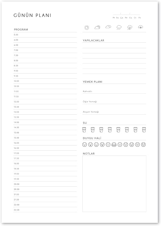 Difference Introduction Undated Planner, A4 Size (21cm x 29.7cm) (Daily Planner)