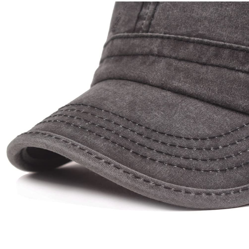 Cappellini militari da uomo in cotone con cappuccio piatto