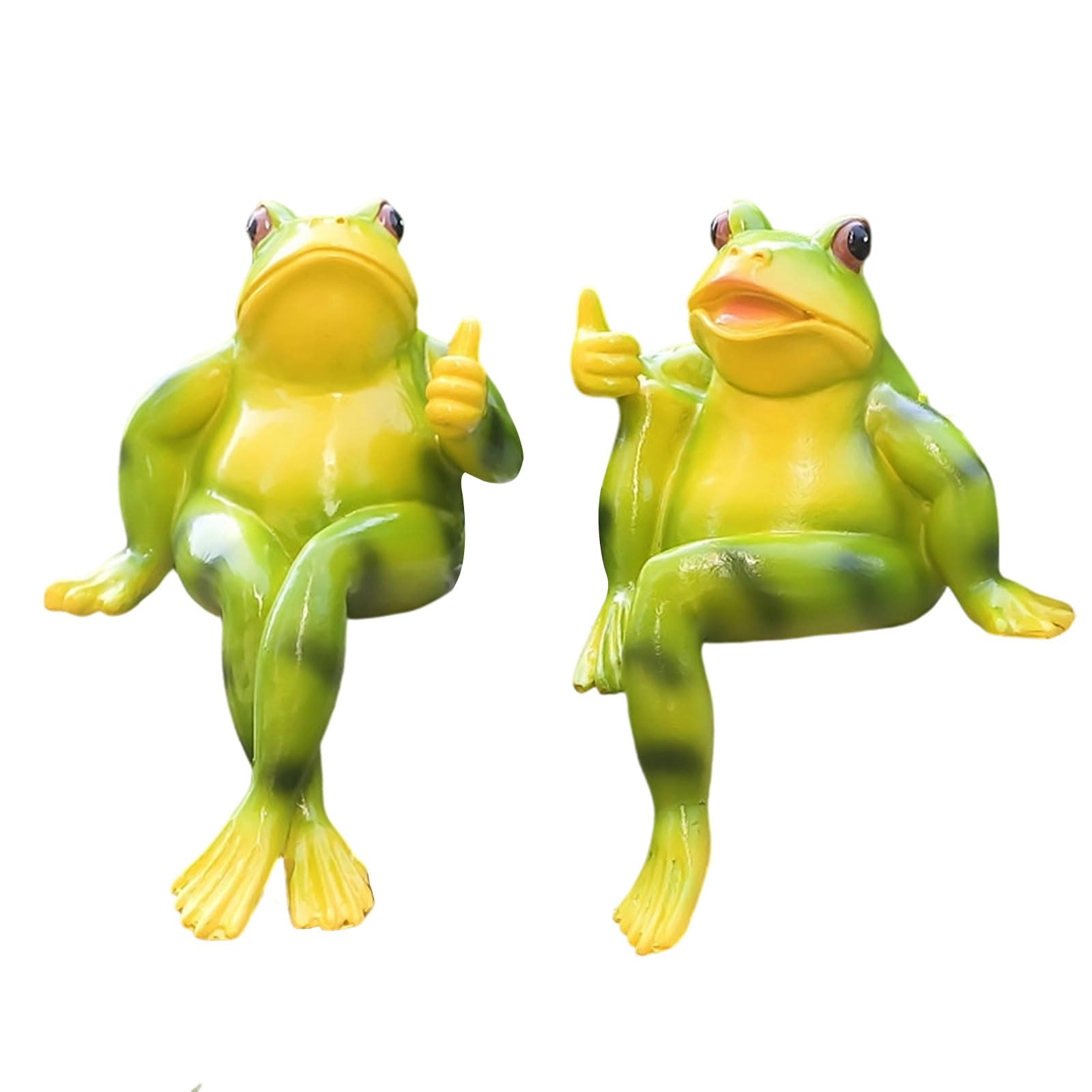 Kaeltsyn Miniature Frog Garden Statues Pots Huggers Decorations for Plant Outdoor Yard Ornament Miniature Frog Figurines Plant Decorations for Pots