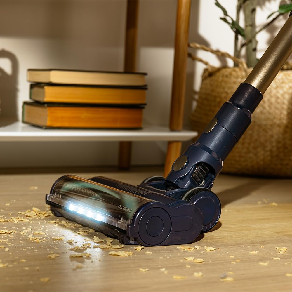 Cecotec Kabelloser Staubsauger BLDC Conga Rockstar RS70 Pet Flex, 500 W, Saugleistung 150 AW, Auto-Modus, Tierbürste und Flexibler Schlauch, Akku 33,6 V, reinigt 140 m² im Eco-Modus