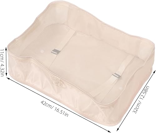 Miniatura 2 de NOLITOY 7Pcs Travel Packing Cubes Set for Luggage Capacity Organizer Bags for Clothes Shoes Toiletries Beige Compression Pouches for Efficient