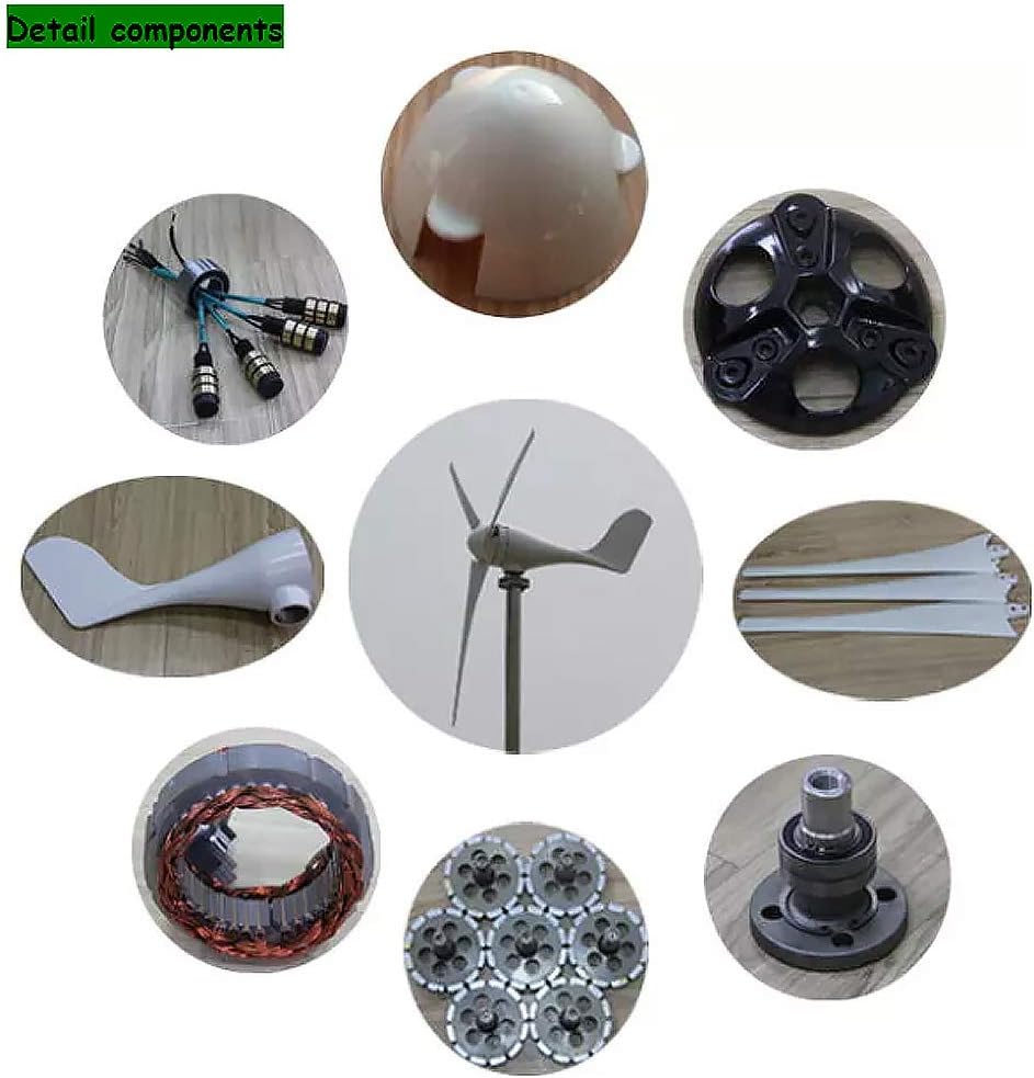 ATO 400W Wind Turbine, 12V/24V/48V, Aluminum Alloy Body, Wind Turbine Generator For Home Use/Boat (12V)