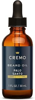 Cremo Reserve Collection Palo Santo Beard Oil, 1oz - Softens Beard, Relieves Itch, Restores Moisture with Argan & Jojoba