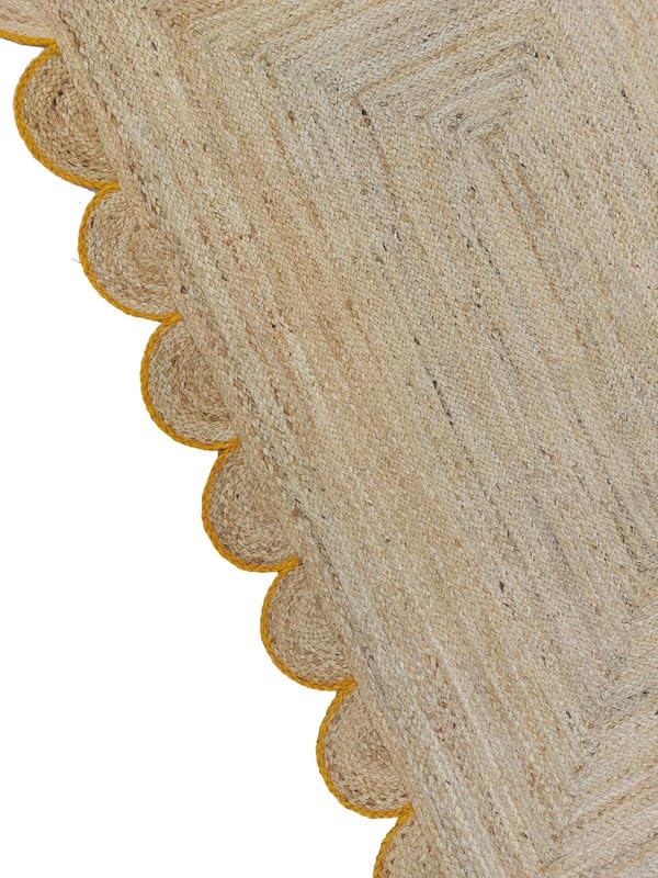 Tapis en jute festonnée 6x5m pour habiller un grand sol et réchauffer l'ambiance - 2