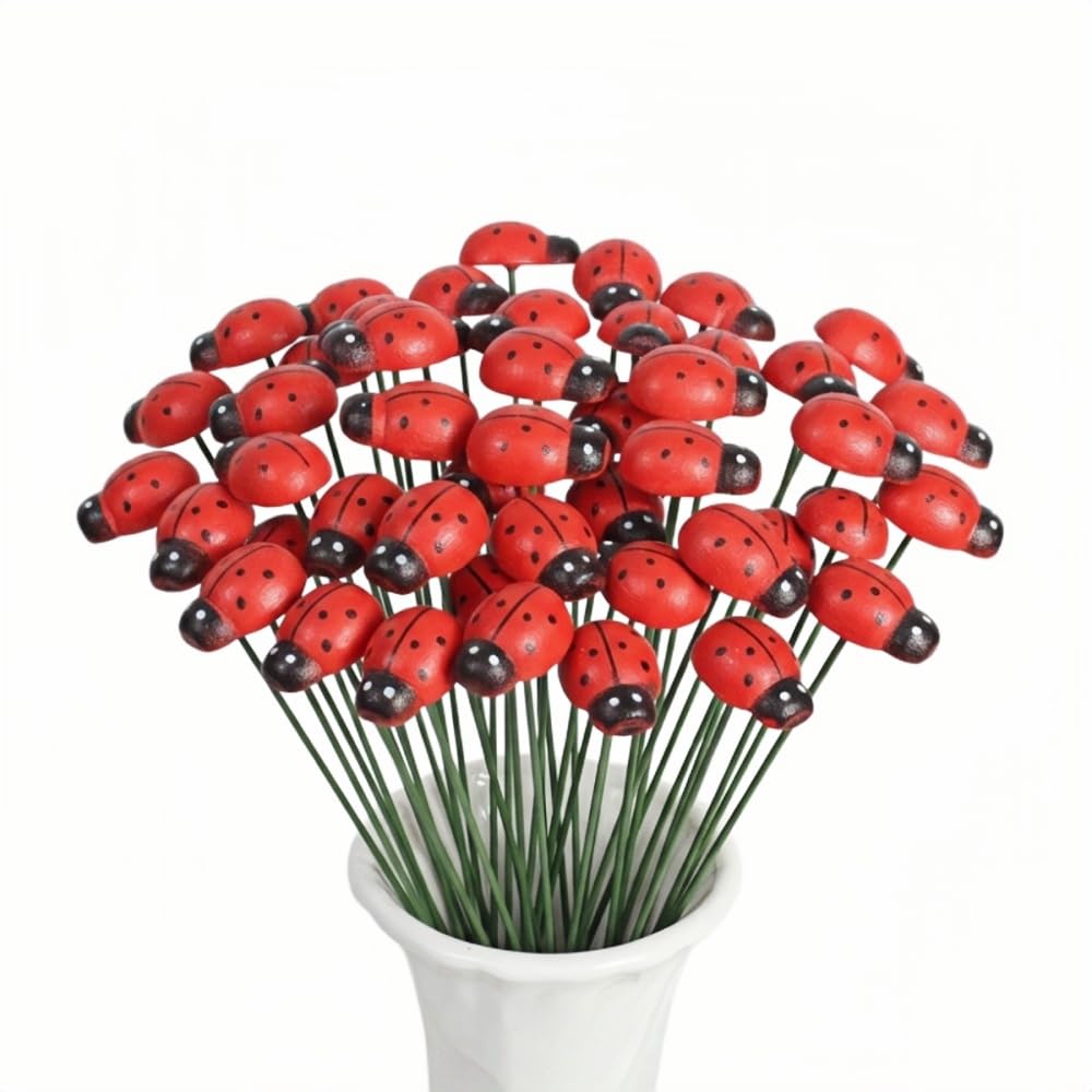 Mini coccinelles artificielles 3D pour égayer un jardin sans fleurs et de grands pots