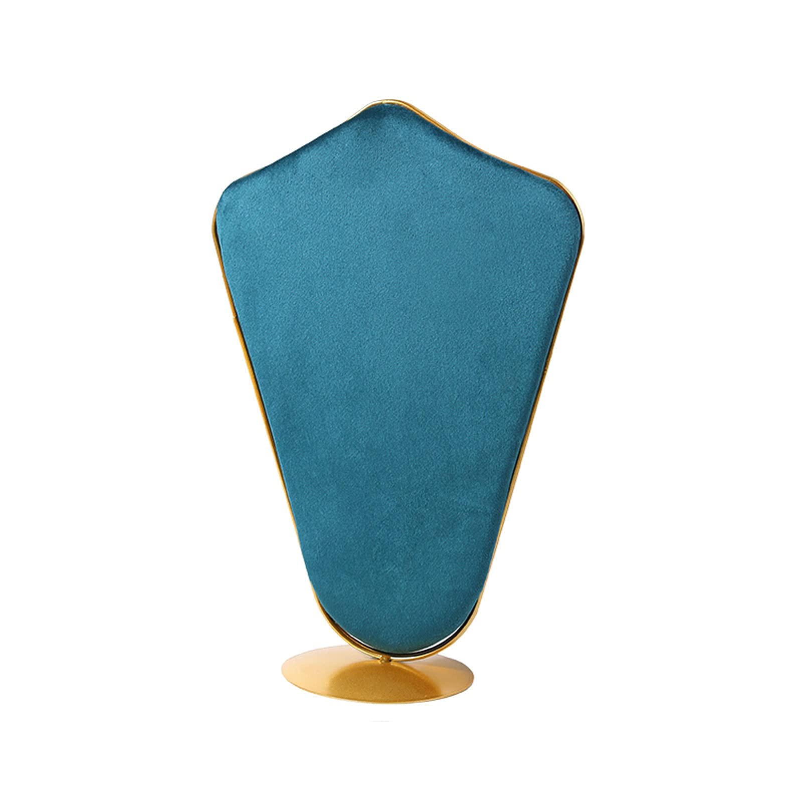 Jewelry Organizer Display Holder Retro Metal Necklace Display Stand Holder Double-sided Velvet Jewelry Organizer Rack Mannequin Bust Jewellery Shelf for Pendant Necklace Display Jewelry Bracelet Displ