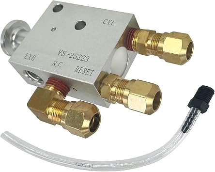 Quik-Draw 3-Way Auto Reset Trailer Brake Control Valve with Fittings Replace# VS25224 VS25223 334-1846 171.H754 VS-25224 VS-25223 TRVS25224