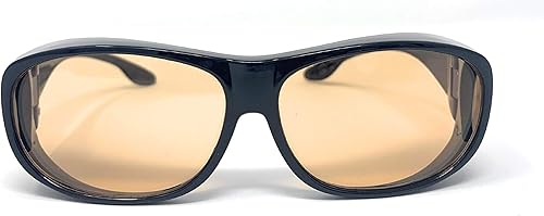 The Gadgeteer - Gafas de computadora con bloqueo de luz azul, se ajustan sobre anteojos