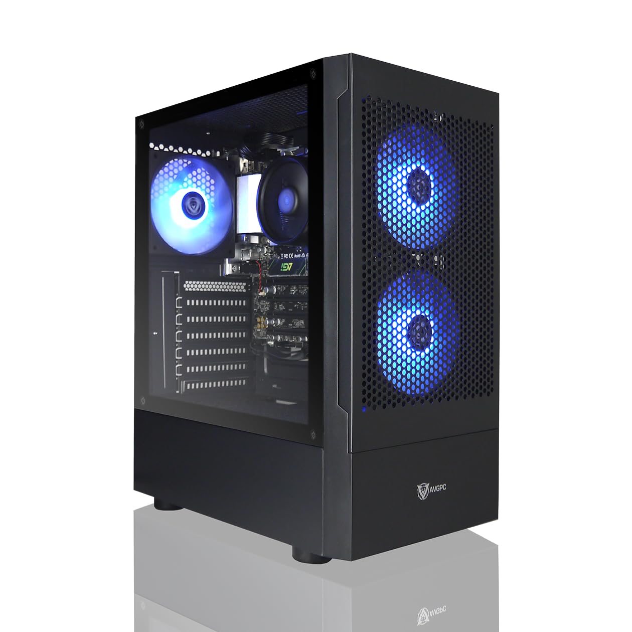 AVGPC Max Gaming PC - AMD Ryzen 5 5600GT, 16GB DDR4 RAM, 1TB M.2 NVMe SSD, Windows 11, WiFi (AMD Ryzen 5 | Radeon Graphics)