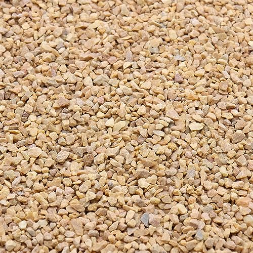 Premium Pebbles Coarse Sand. Light Brown Color. 1/8 Inch 2 lbs. for Potting Soil, Succulents, Pots, Plants, Gardening, Indoor, Crafting, Vase Fillers (X-Mini, COARSE Sand - Light Brown, 2)