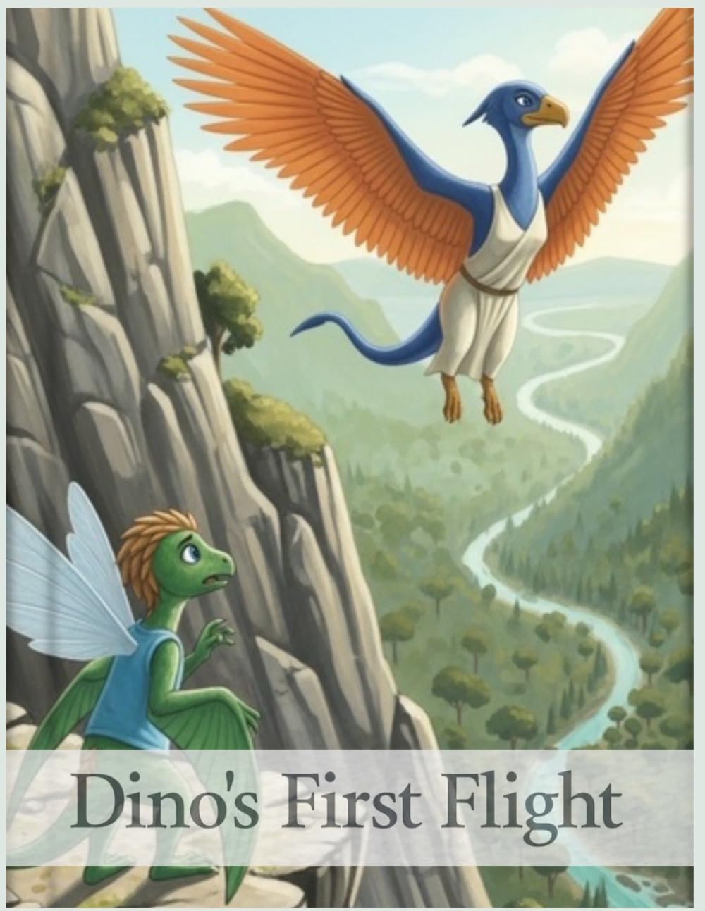 Brave Little Dino: The Great Sky Adventure: Join Dino and His Friends on a Journey of Courage and Friendship in the Green Valley.