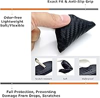 Vista 3 de iJDMTOY Funda de silicona suave con patrón de fibra de carbono, compatible con Toyota Mirai y JDM Importado Toyota Fortuner Hilux Land Cruiser Prado