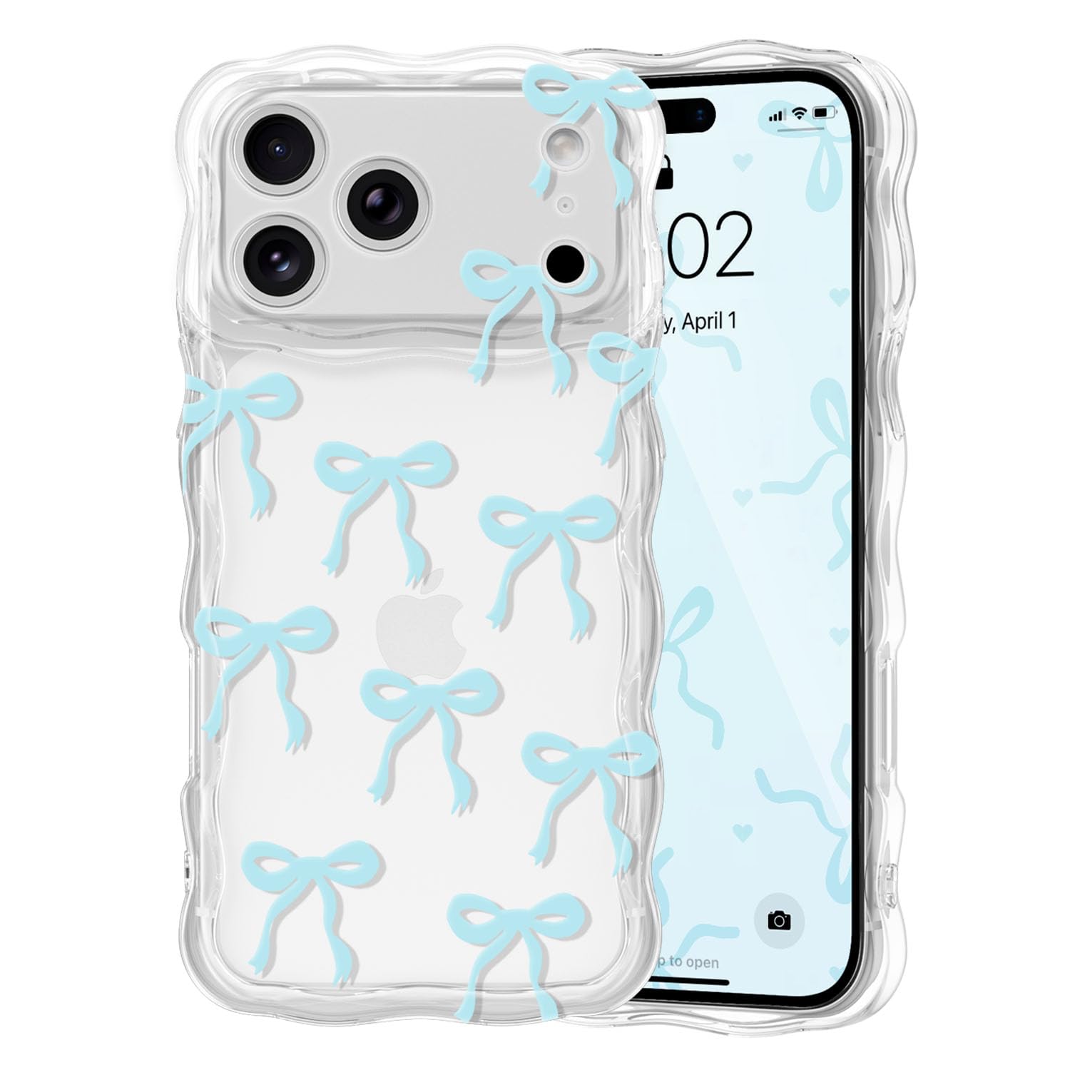 Housse esthétique iPhone 14 Pro Max motif nœud ruban parfait pour vos sorties et soirées