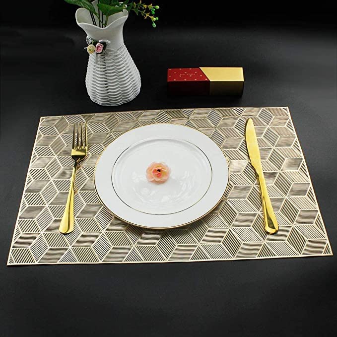 Buy Kritvi Table mat, Place Mat, Round Shape Place Mats, Design Dining Table mats/Dressing Table